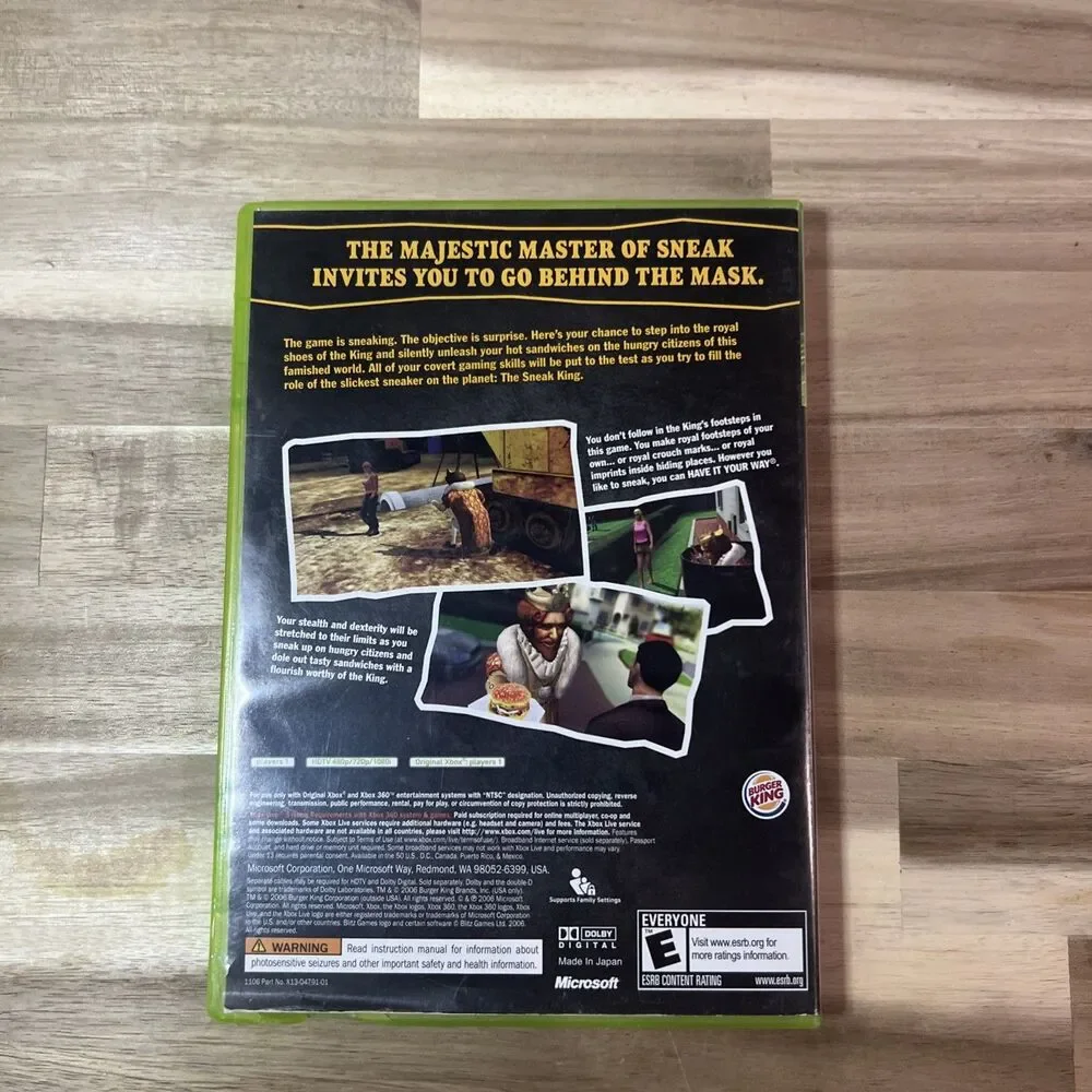 Sneak King Xbox 360 (Brand New Factory Sealed US Version) Xbox 360,Xbox,Xbox 360